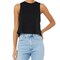 BELLA + CANVA Women's Racerback Crop Tank, Lightweight Sleeveless T-Shirt for Crafting
